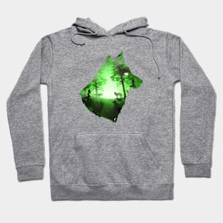 Green Wolf Hoodie